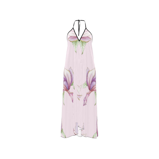 Rückenfreies Kleid mit Neckholder