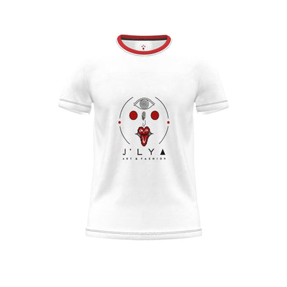 Schneiden und nähen Sie ein T-Shirt mit Allover-Print