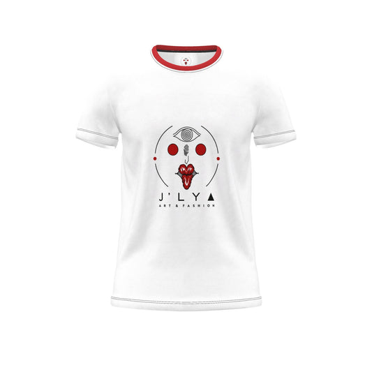 Schneiden und nähen Sie ein T-Shirt mit Allover-Print