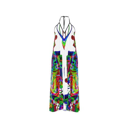 Rückenfreies Kleid mit Neckholder