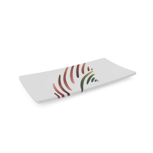 Tablett aus Knochenporzellan