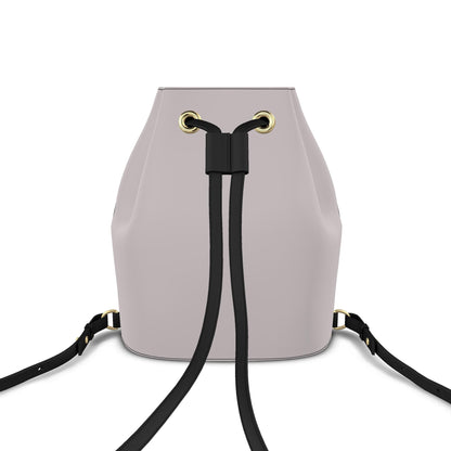 Leder-Rucksack mit Kordelzug