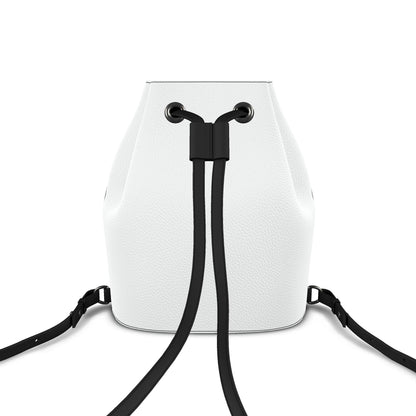 Leder-Rucksack mit Kordelzug