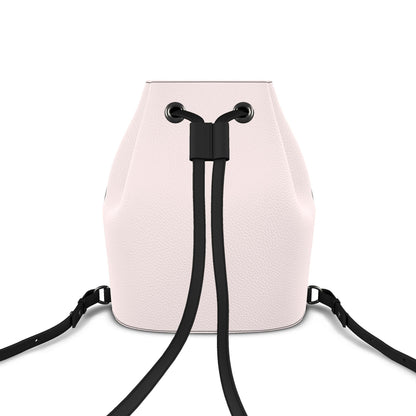 Leder-Rucksack mit Kordelzug