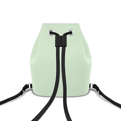 Leder-Rucksack mit Kordelzug