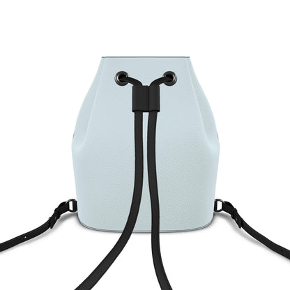 Leder-Rucksack mit Kordelzug