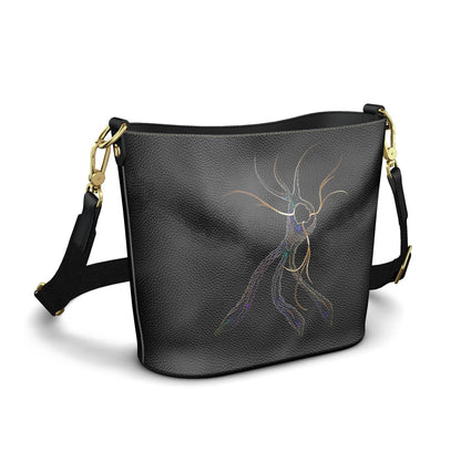 Bucket Tote aus Leder