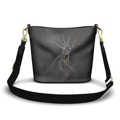 Bucket Tote aus Leder