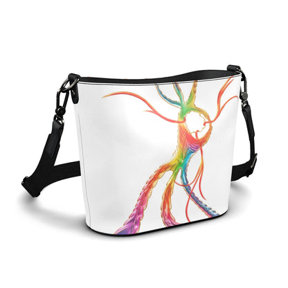 Bucket Tote aus Leder