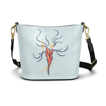 Bucket Tote aus Leder