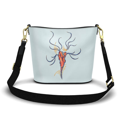 Bucket Tote aus Leder